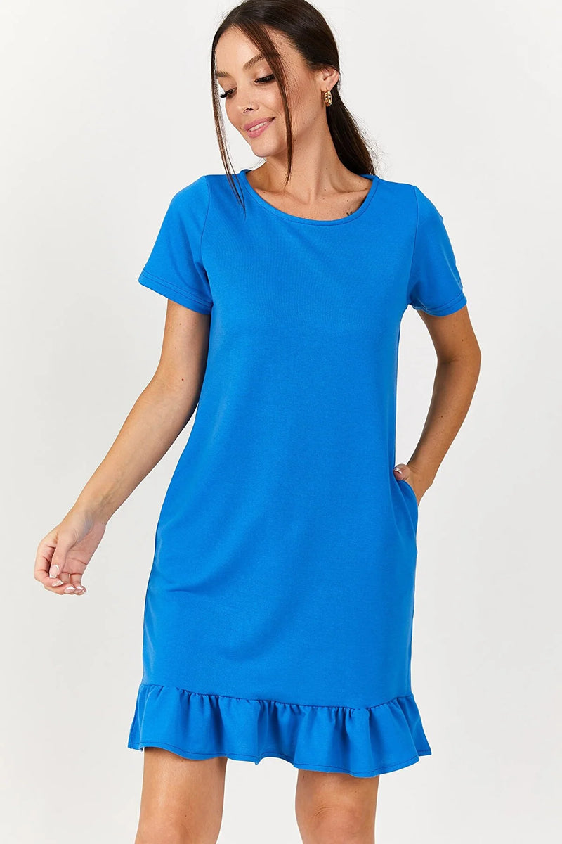 Vestido de mujer rojo beige naranja azul rosa gris violeta azul claro azul oscuro sml xl