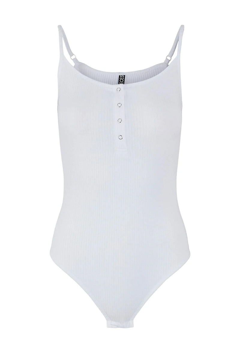 Dames bodysuit wit zwart xs s m l xl