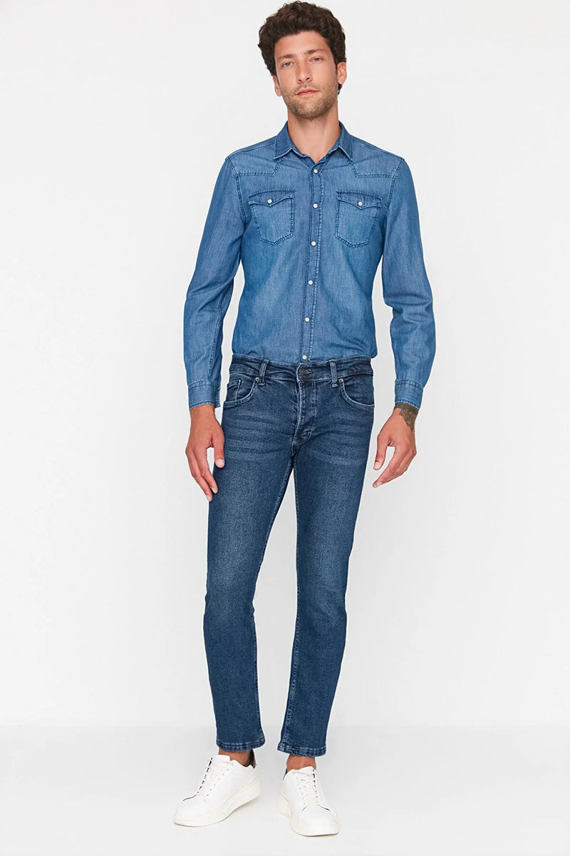 Heren spijkerbroek jeans groen blauw lichtgrijs lichtblauw donkerblauw grijs zwart xs s m l xl xxl xxxl