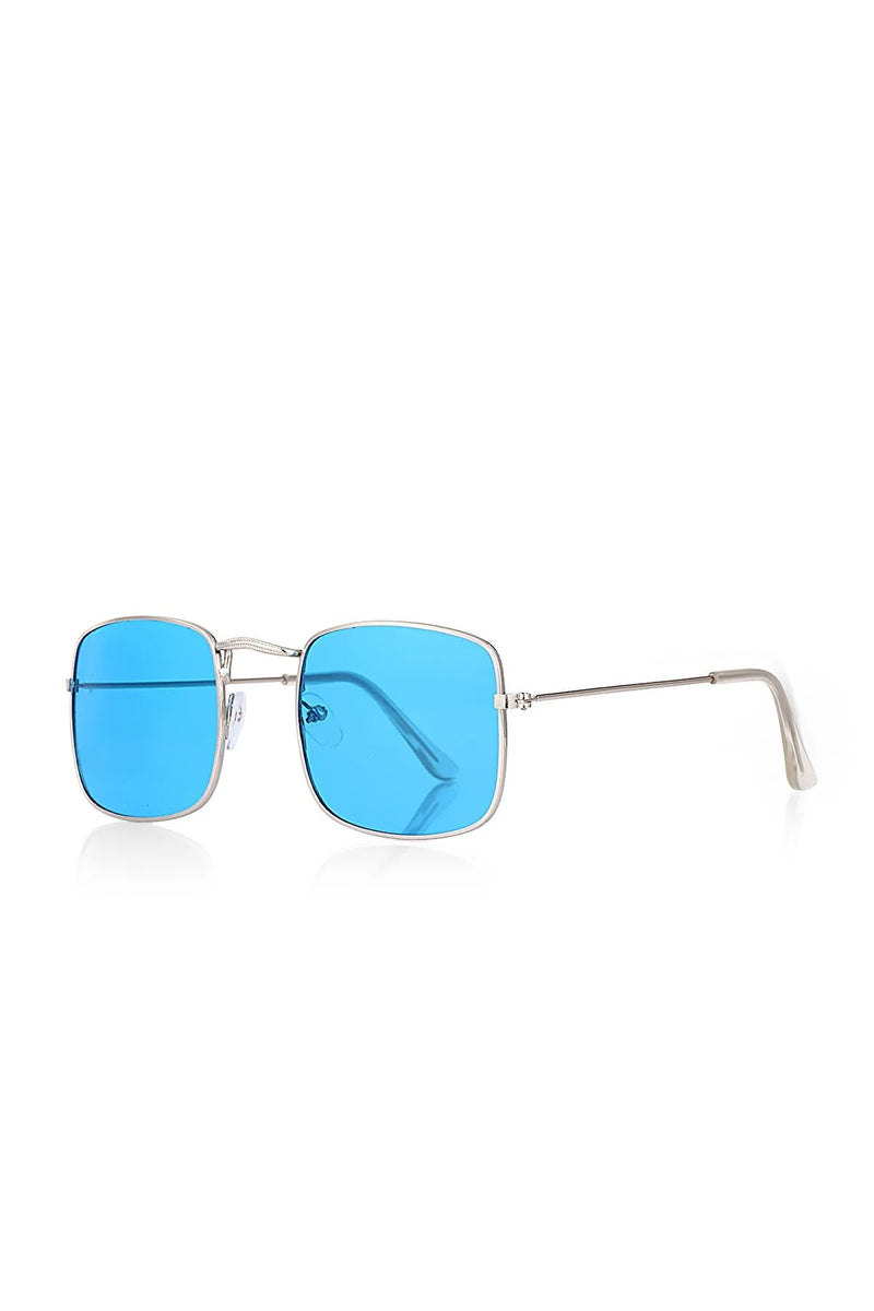 Gafas de sol mujer plata azul 