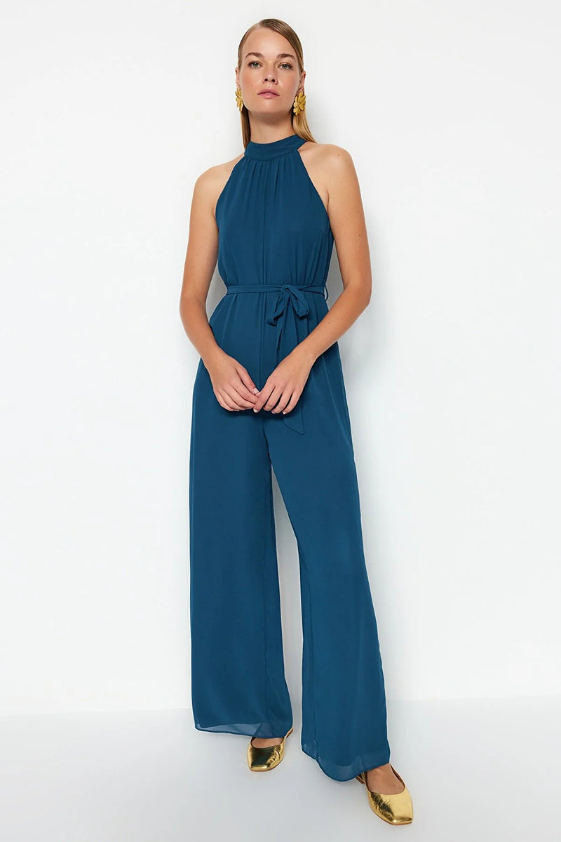 Dames jumpsuit zwart marineblauw xs s m l xl