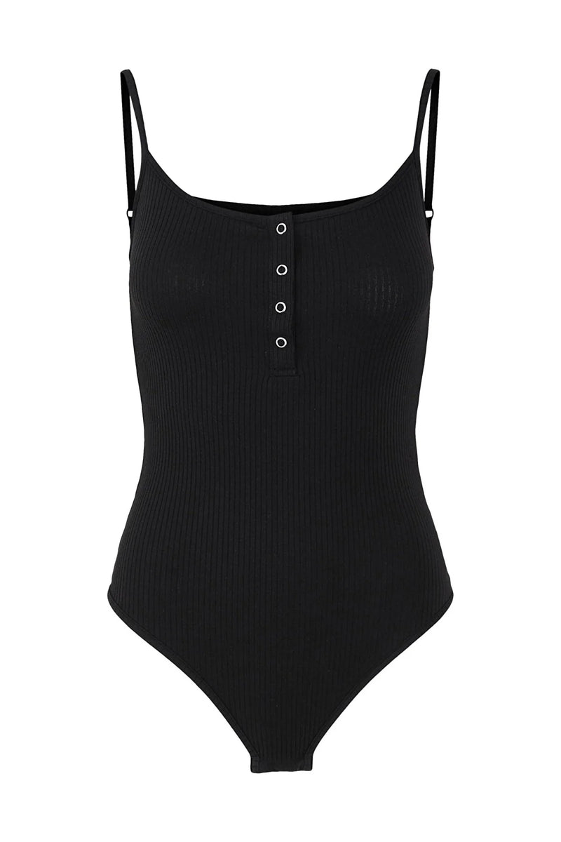 Dames bodysuit wit zwart xs s m l xl