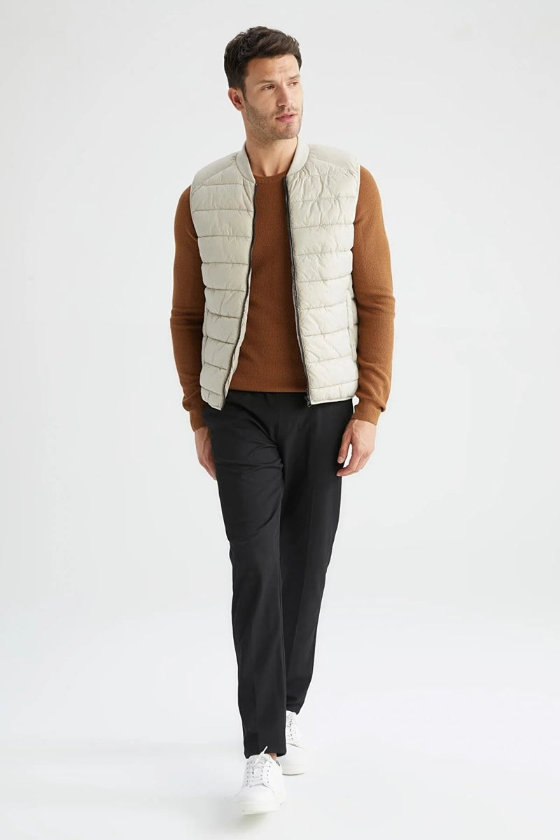 Chaqueta de hombre calentador de cuerpo beige xs sml xl xxl xxxl