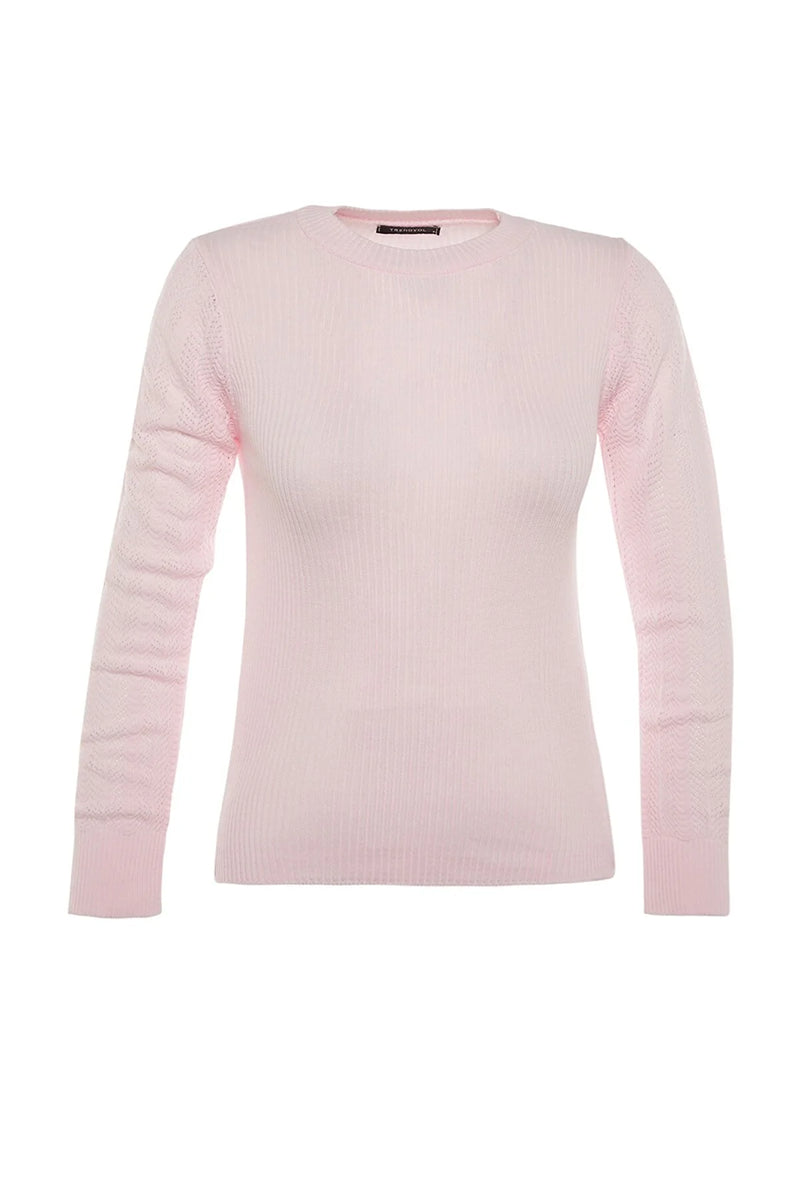 Dames sweater roze grijs zwart s m l