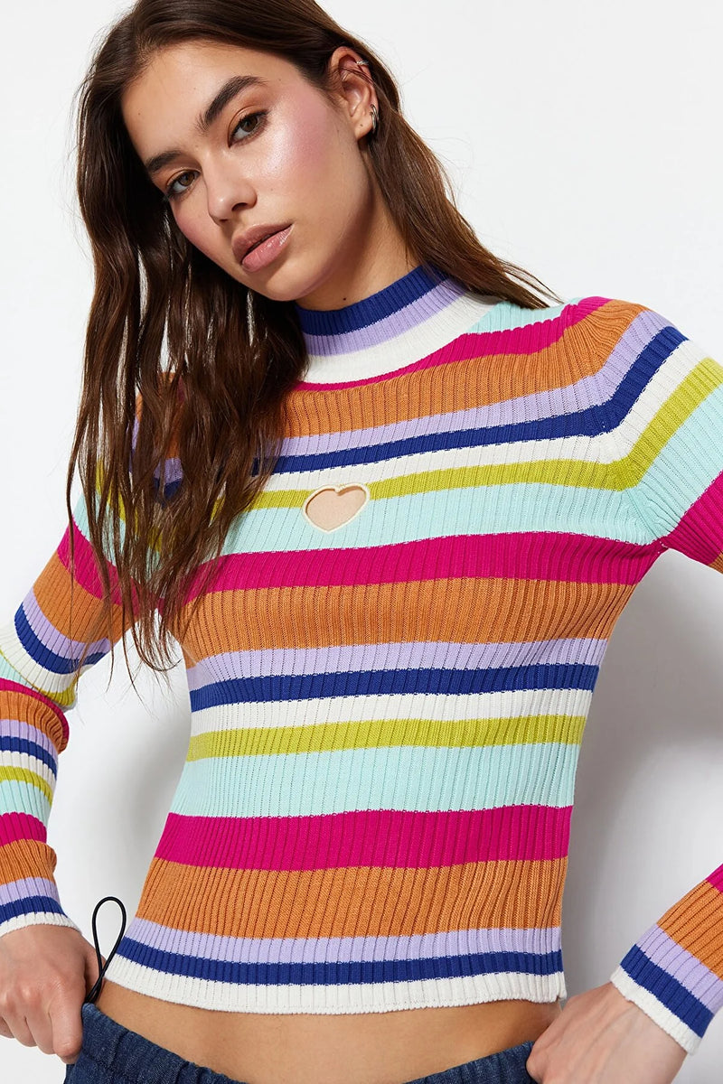 Jersey de mujer multicolor sml