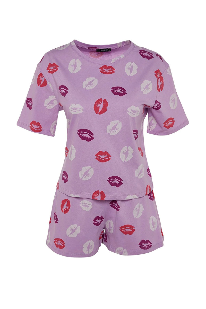 Dames pyjama set roze s m l xl