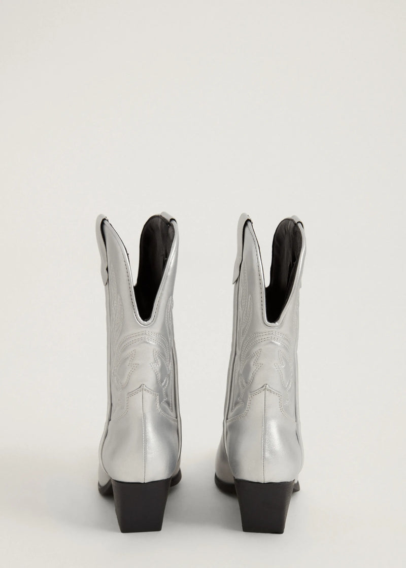 Botas mujer cowboy plata 36 37 38 39 40 41