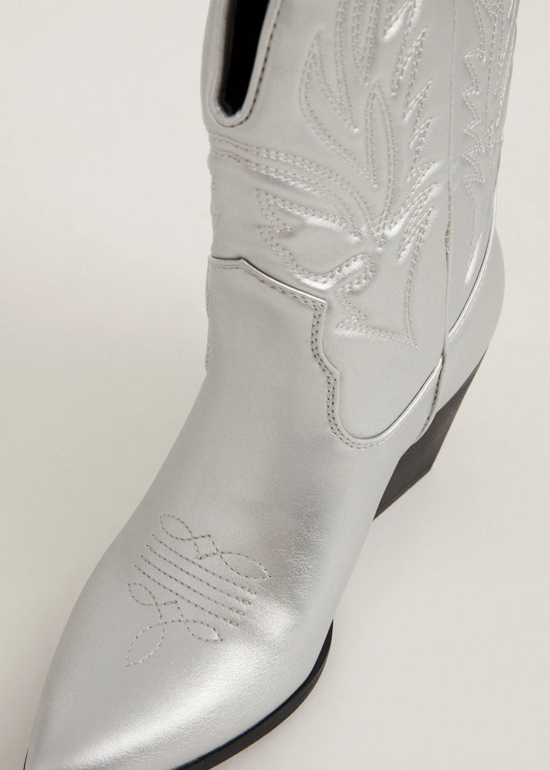 Botas mujer cowboy plata 36 37 38 39 40 41