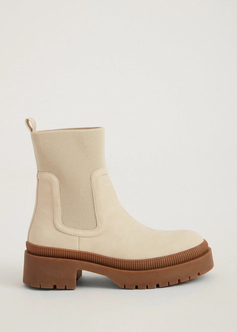 Botas mujer negro beige 36 37 38 39 40 41