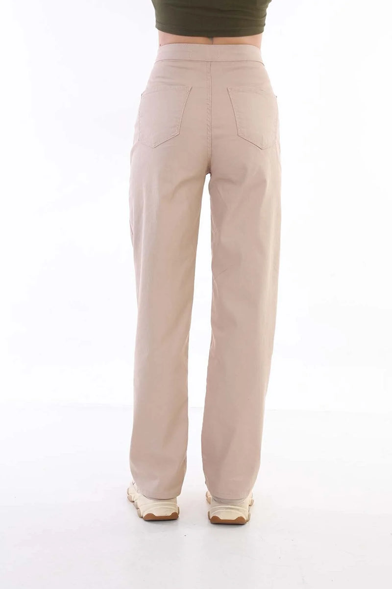 Dames broek beige legerprint s m l xl