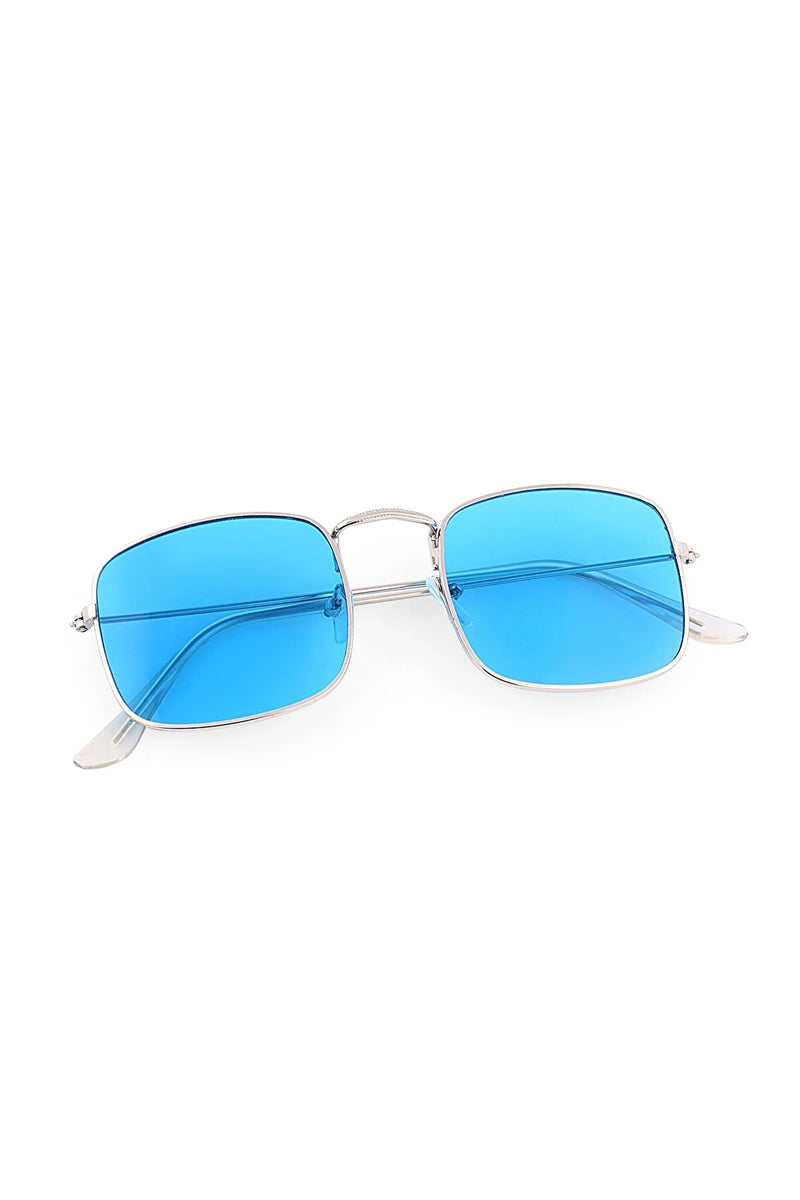 Gafas de sol mujer plata azul 