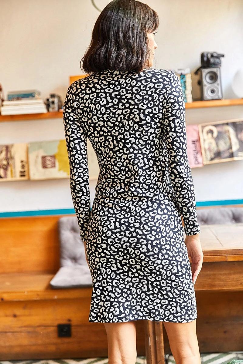 Vestido de mujer estampado jirafa leopardo cebra sml