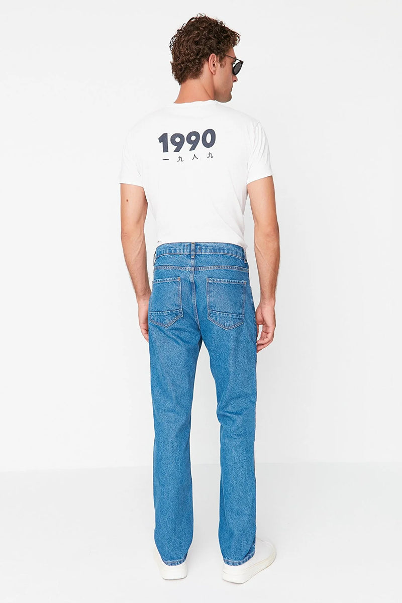 Heren spijkerbroek jeans blauw m l xl xxl xxl