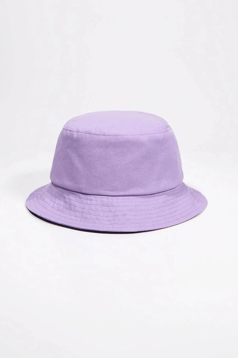 Sombrero de playa para mujer violeta beige negro