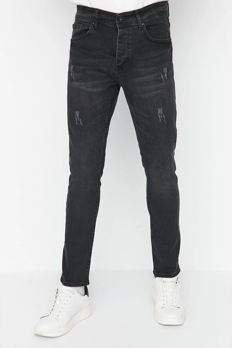 Heren spijkerbroek jeans zwart s m l xl xxl