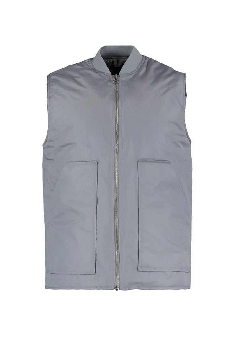 Chaqueta de hombre calentador de cuerpo gris amarillo sml xl