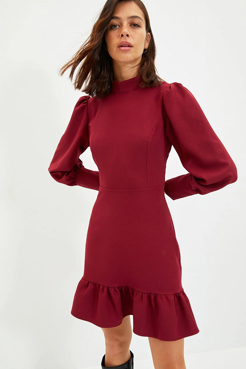 Vestido mujer negro rojo xs sml xl 