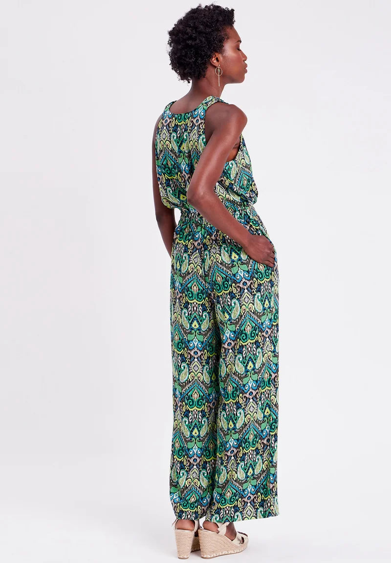 Dames jumpsuit donkergroen xs s m l xl xxl