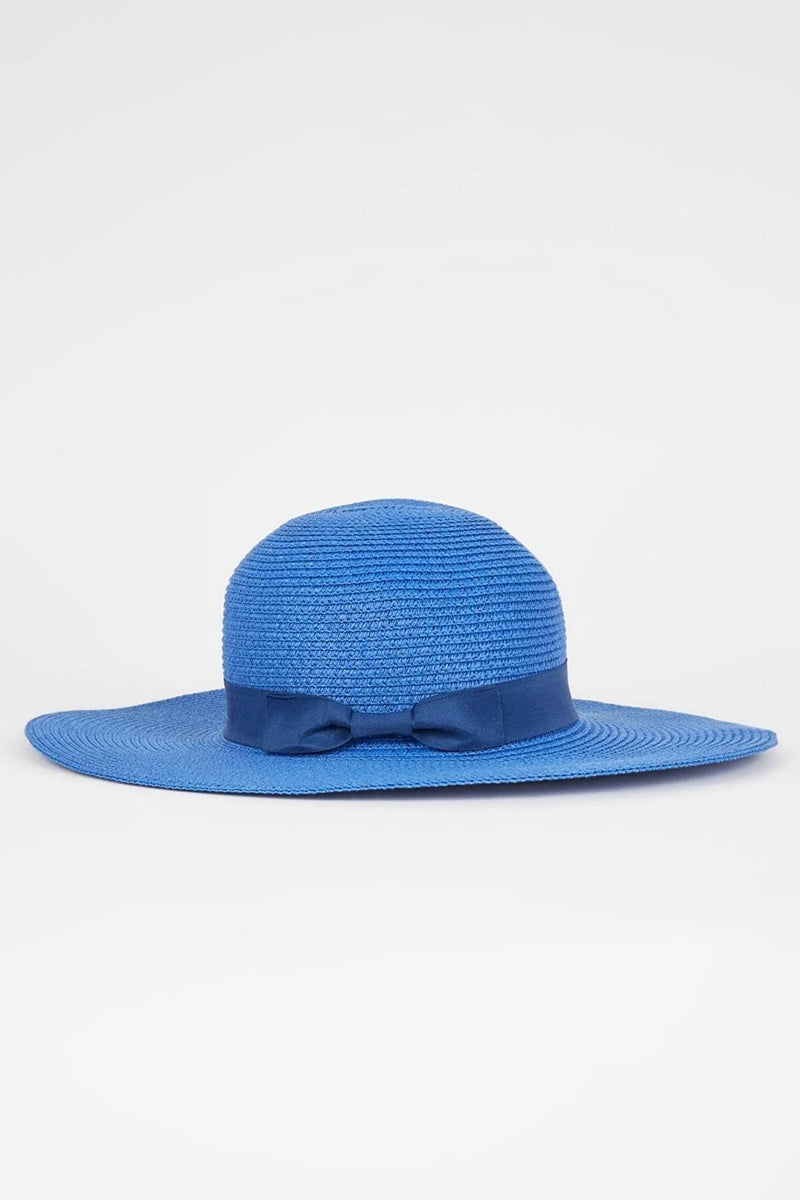 Gorro de playa para mujer azul naranja rosa