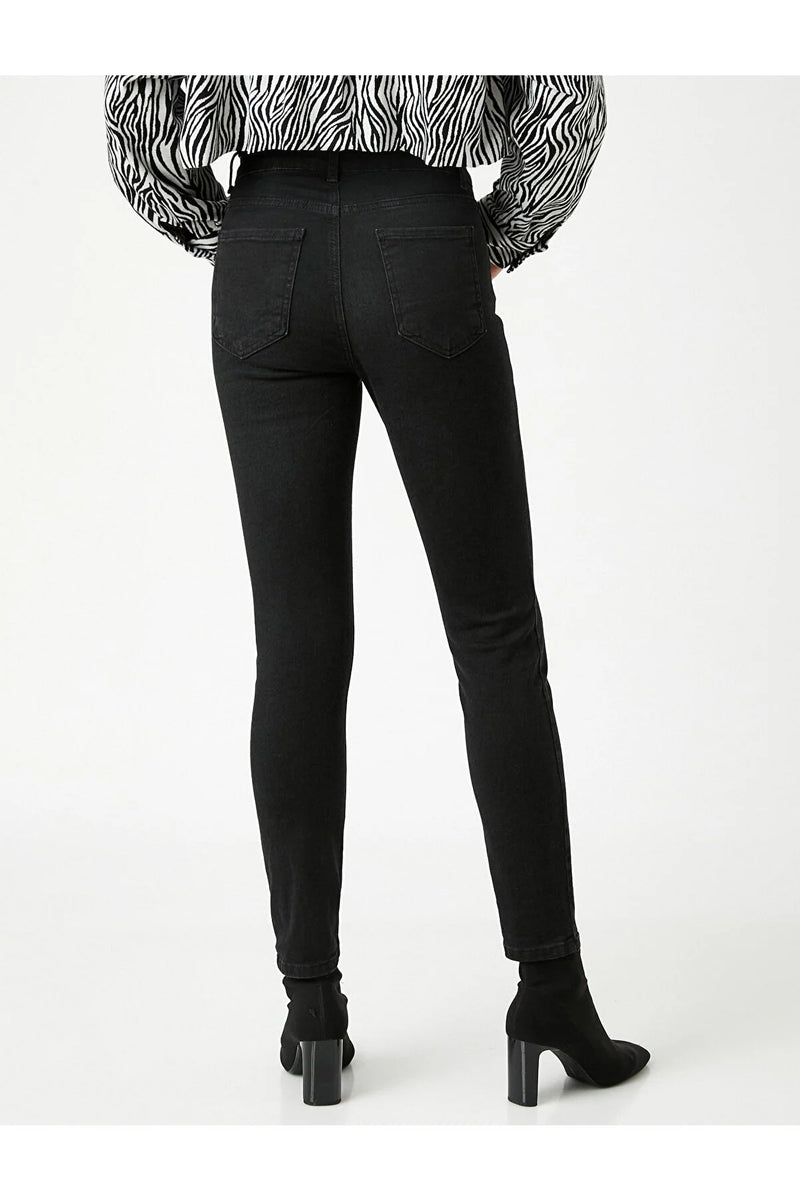 Vaqueros de mujer jeans negro sml xl