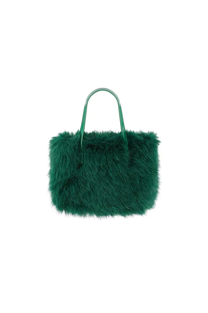 Plush haven bag - green