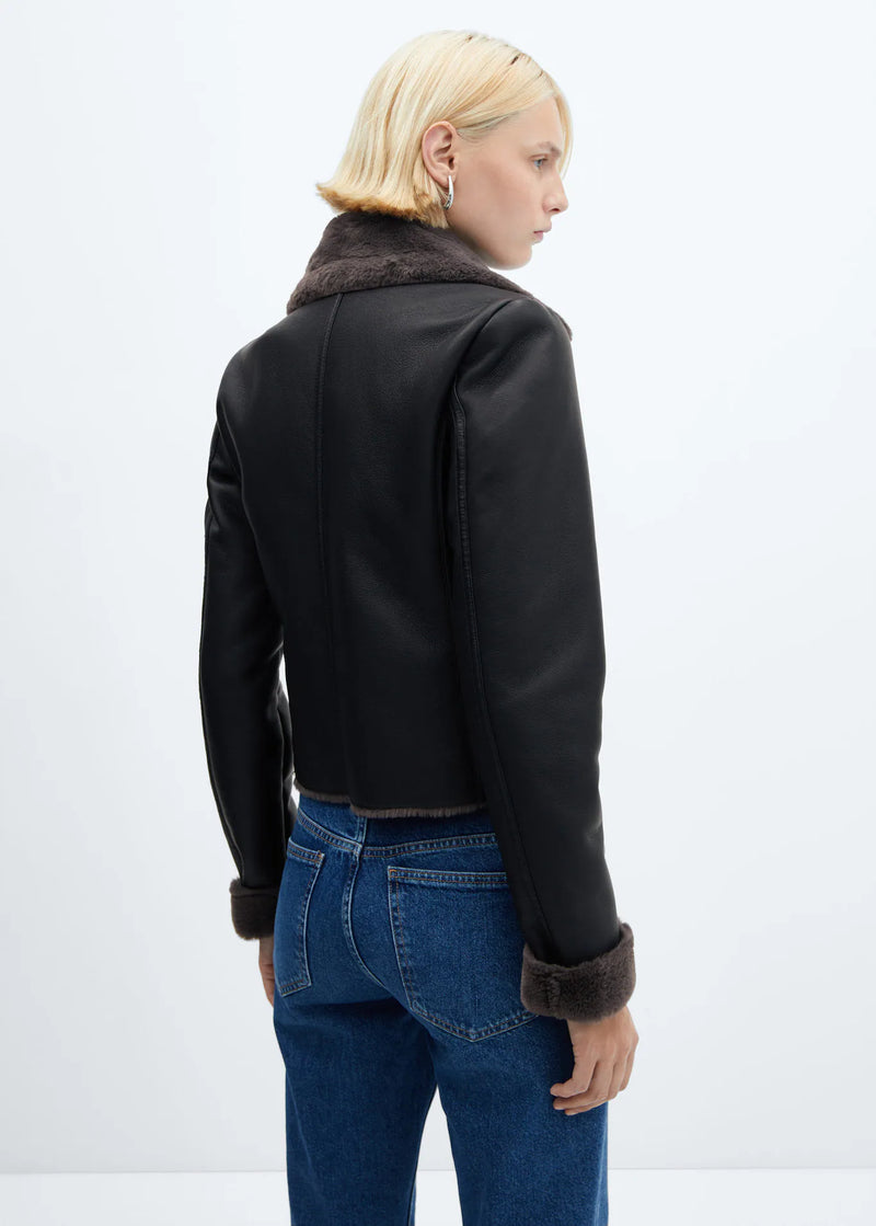 Chaqueta de mujer cuero negro xxs xs sml xl xxl xxxl xxxxl xxxxxl