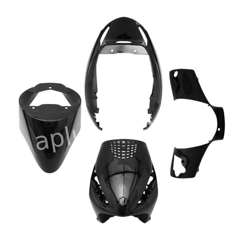 Bodykit aplus passend op piaggio zip model originele front cover 4-delig - glanzend wit glanzend zwart mat zwart nardo grijs