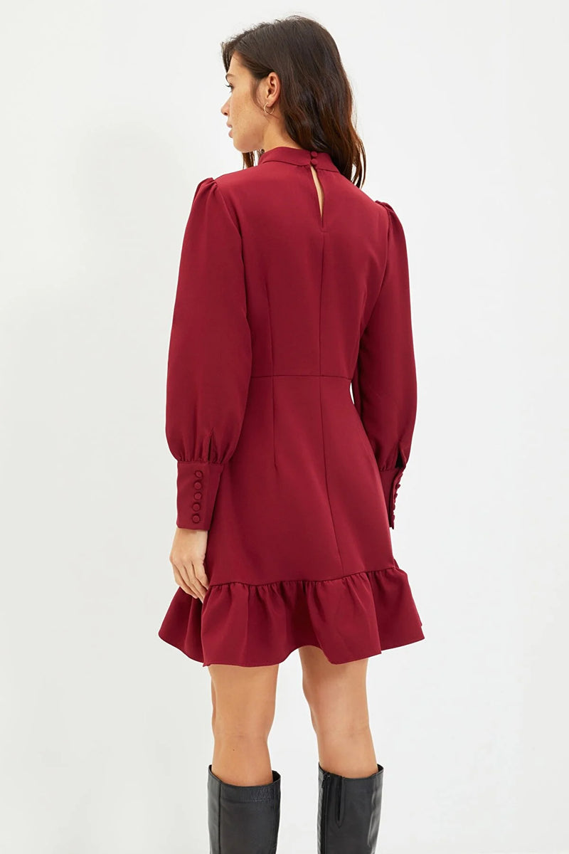 Vestido mujer negro rojo xs sml xl 