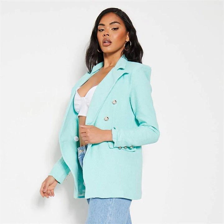 Dames blazer lichtblauw xxs xs s