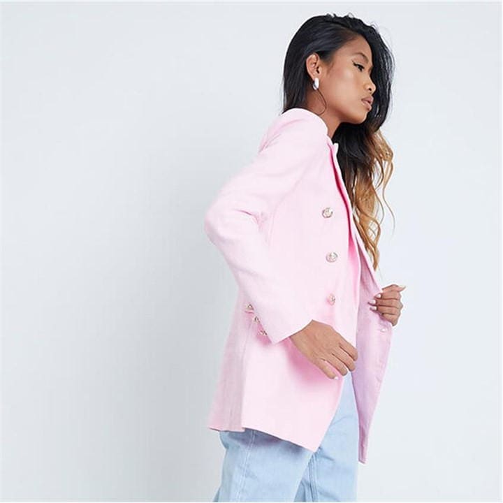 Dames blazer roze xs s m l