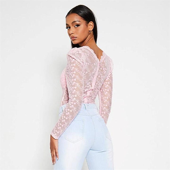 Dames bodysuit roze xs s m l