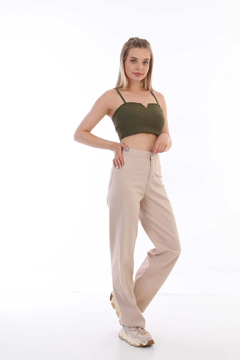 Pantalón mujer beige estampado militar sml xl 