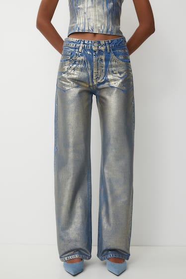 Dames jeans zilver 34 36 38 40 42 44