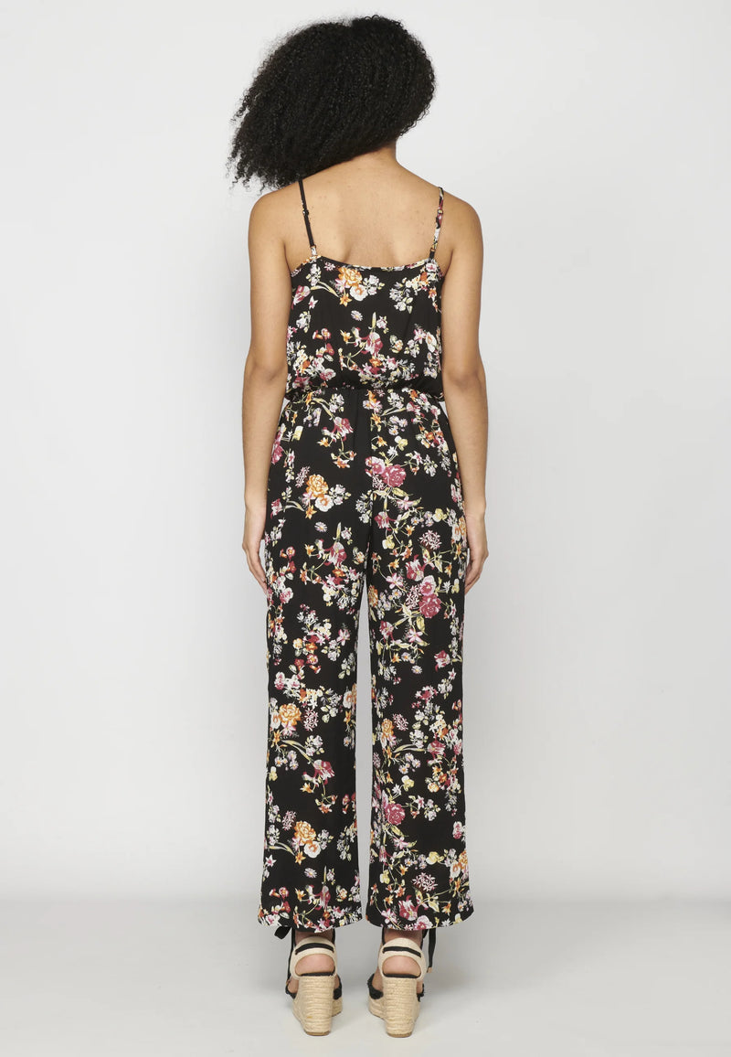 Dames Jumpsuit zwart bloemenprint xs s m l xl xxl