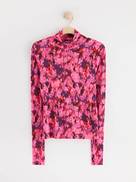 Dames shirt lange mouwen met col nek zwart bruin roze xs s m l xl