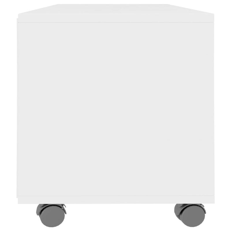 Mueble TV moderno blanco Ancho 90 cm Fondo 35 cm Alto 35 cm 