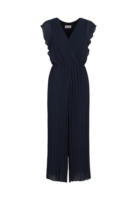 Dames jumpsuit blauw zwart s m l xl