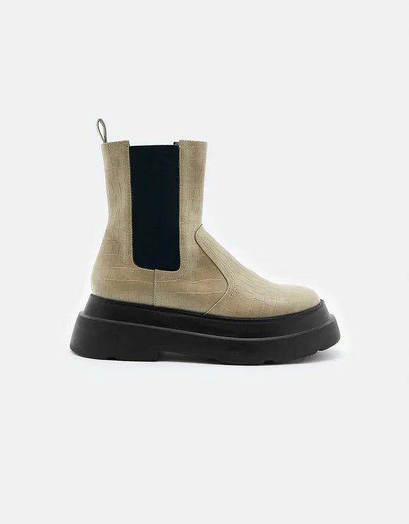 Botas mujer zapatos beige negro 36 37 38 39 40