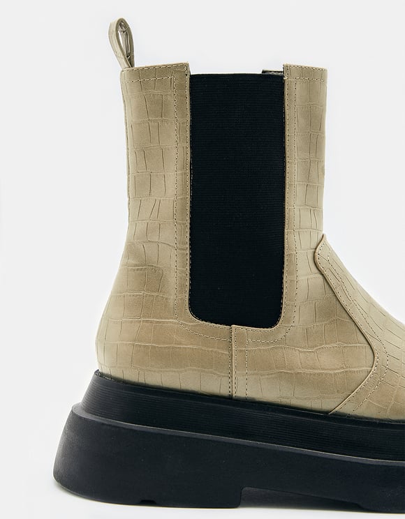 Botas mujer zapatos beige negro 36 37 38 39 40