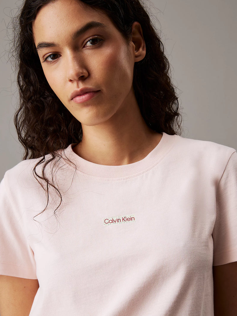 Calvin Klein t-shirt narrow cropped with emblem blue white black light pink xxs xs s m l xl xxl xxxl