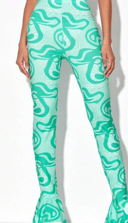 Dames broek mintgroen xs s m l