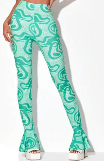 Dames broek mintgroen xs s m l