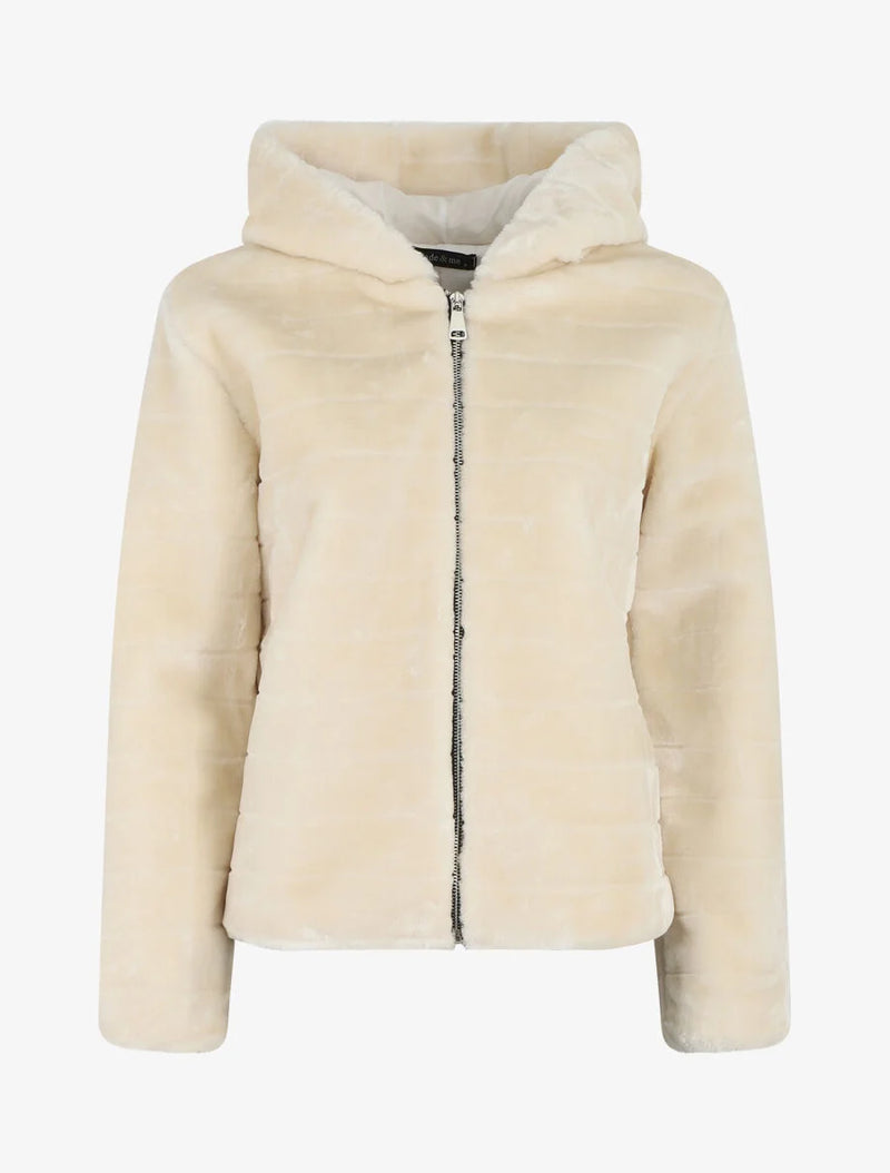 Chaqueta de mujer negro beige claro sml xl