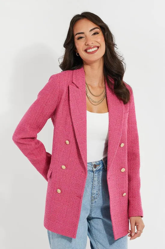 Dames blazer roze s m l xl