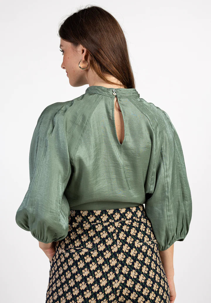 Dames blouse groen xs s m l xl xxl