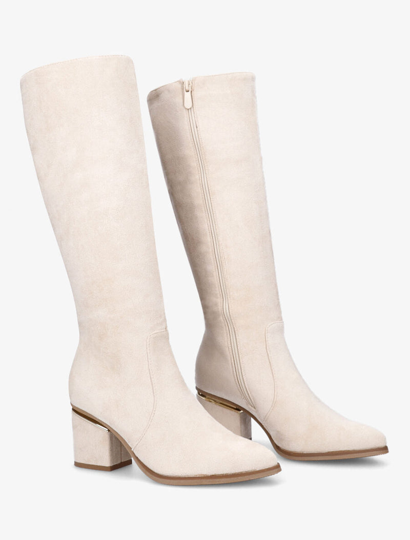 Botas mujer rosa claro negro beige 36 37 38 39 40 41