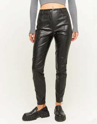 Dames broek zwart kunstleer xxs xs s m l xl