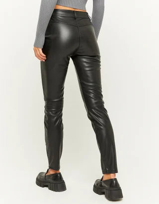 Dames broek zwart kunstleer xxs xs s m l xl