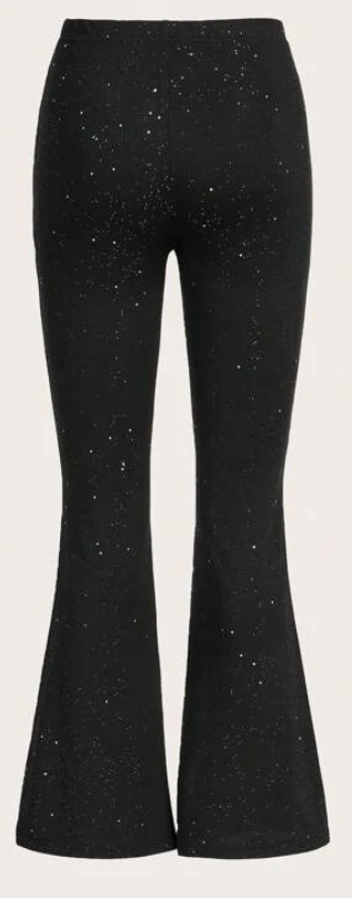 Dames broek glitters zwart xs s m l