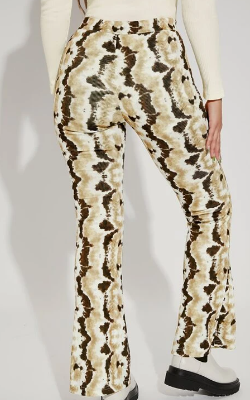 Dames broek slangen print xs s m l xl